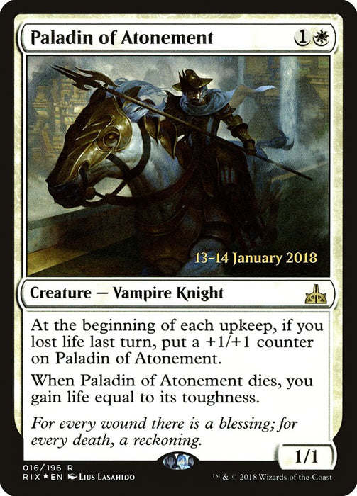 Paladin of Atonement  (Foil)