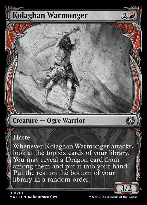 Kolaghan Warmonger - Showcase- Inverted (Foil)