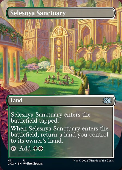 Selesnya Sanctuary - Borderless  - Inverted