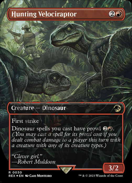 Hunting Velociraptor - Borderless (Foil)