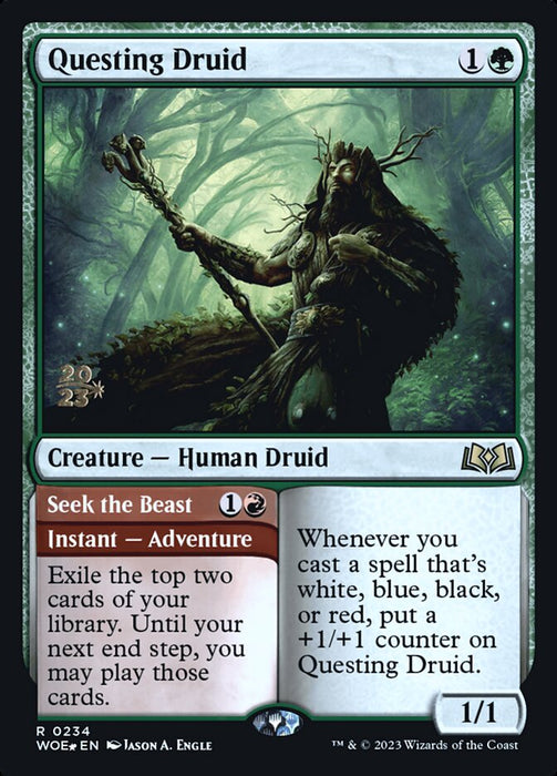 Questing Druid // Seek the Beast (Foil)