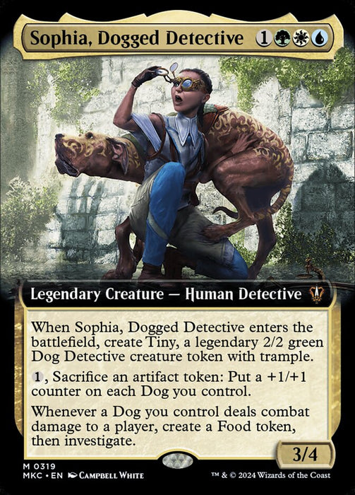 Sophia, Dogged Detective - Legendary- Extended Art (Foil)