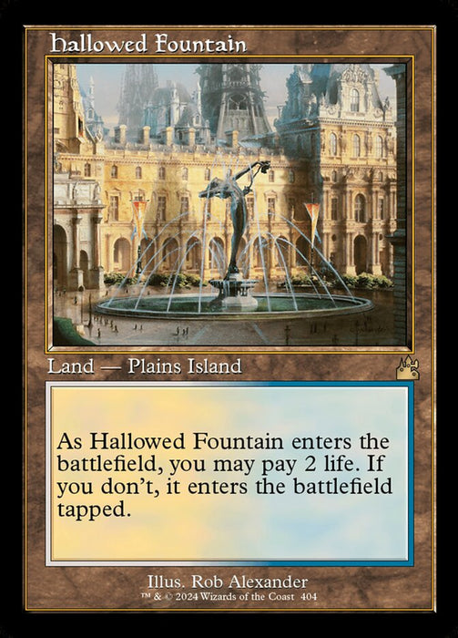 Hallowed Fountain - Retro Frame (Foil)