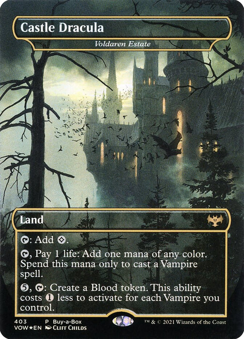 Castle Dracula - Voldaren Estate - Borderless  - Inverted (Foil)