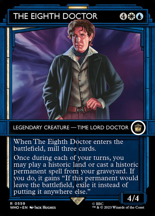 The Eighth Doctor - Borderless - Showcase- Legendary- Inverted (Foil)