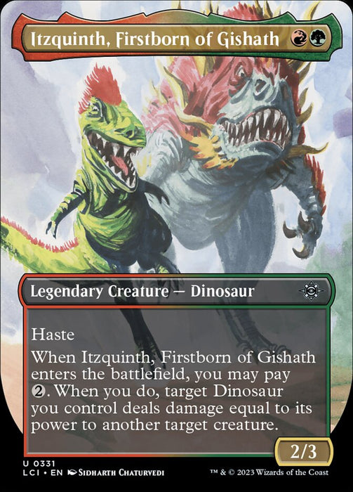 Itzquinth, Firstborn of Gishath - Borderless - Legendary