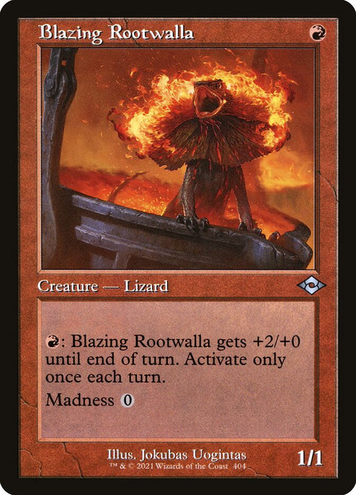 Blazing Rootwalla - Retro Frame  (Foil)