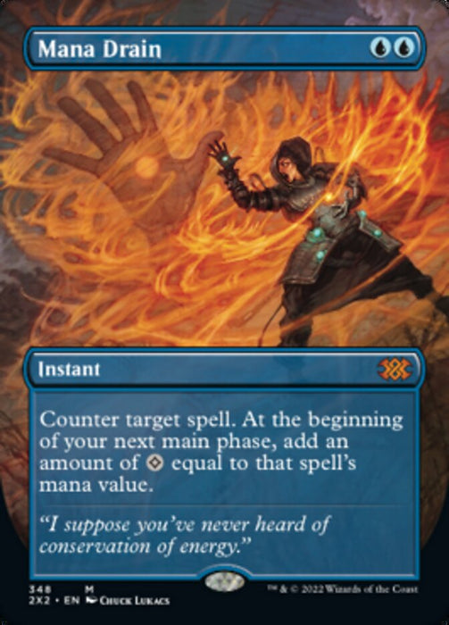 Mana Drain - Borderless  - Inverted