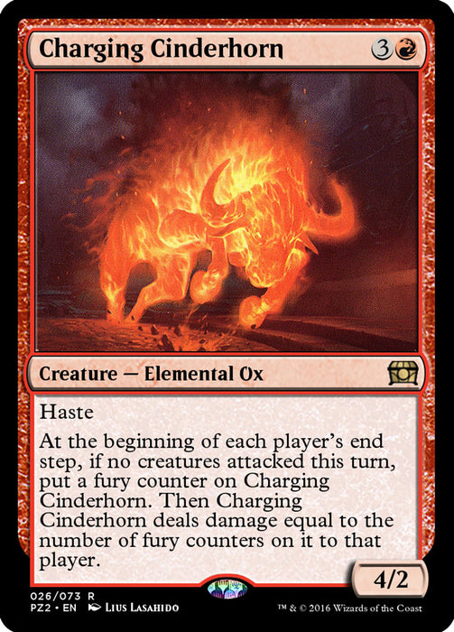 Charging Cinderhorn  (Foil)