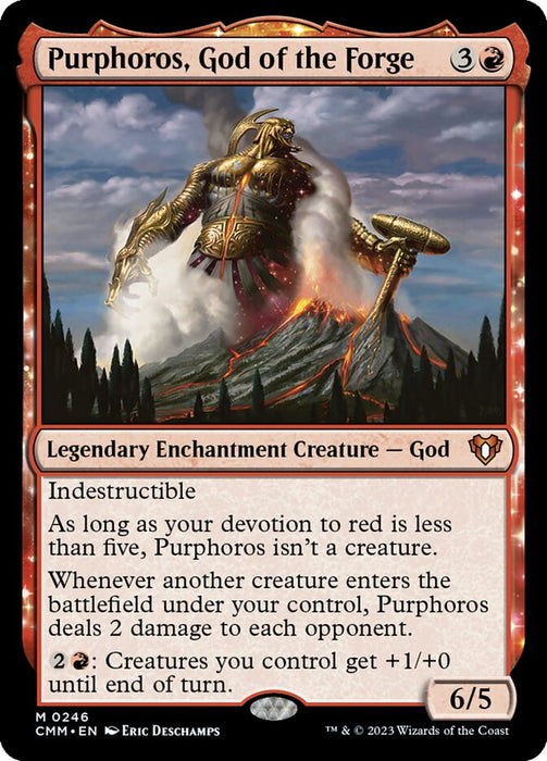 Purphoros, God of the Forge - Legendary- Nyxtouched