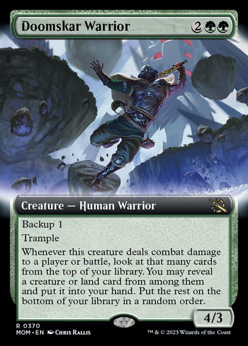 Doomskar Warrior - Extended Art- Extended Art