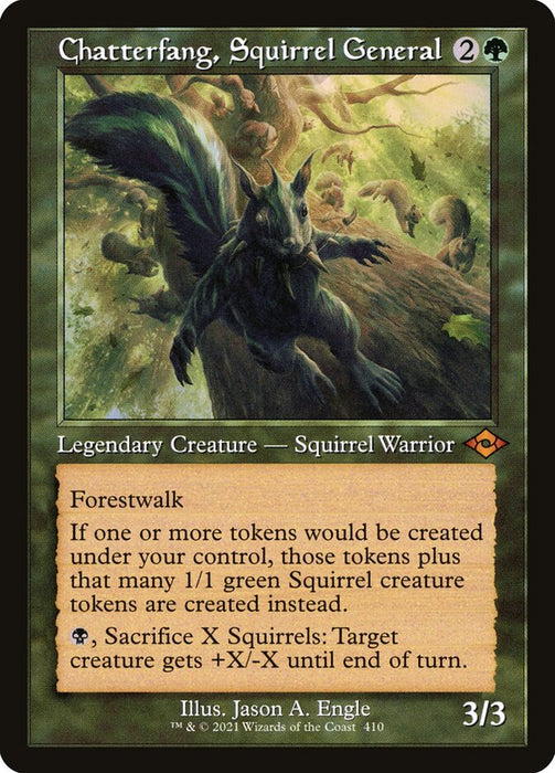 Chatterfang, Squirrel General - Retro Frame  (Foil)