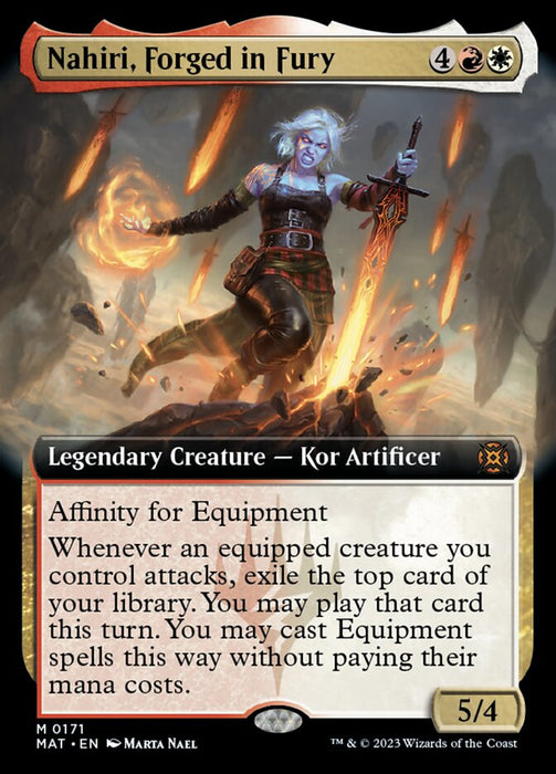 Nahiri, Forged in Fury - Legendary- Extended Art