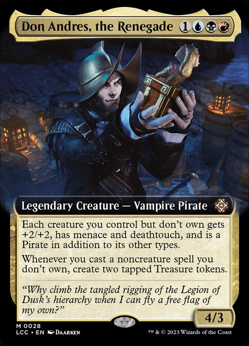 Don Andres, the Renegade - Legendary- Extended Art