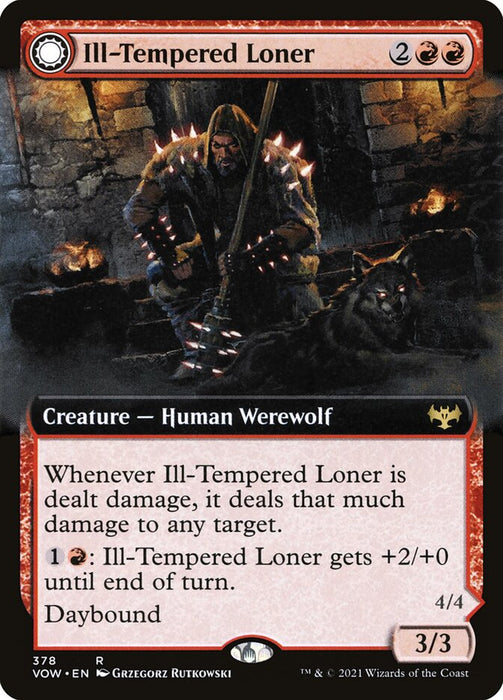 Ill-Tempered Loner // Howlpack Avenger  - Extended Art - Sunmoondfc (Foil)