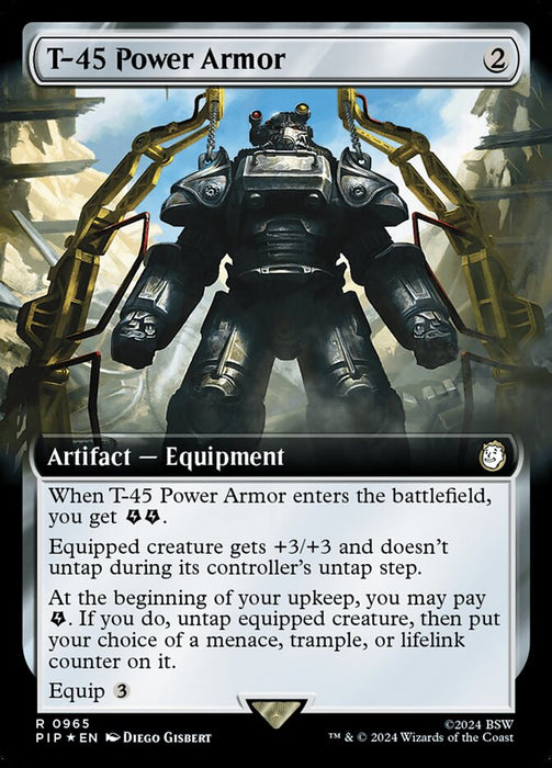 T-45 Power Armor - Extended Art (Foil)