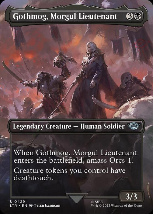 Gothmog, Morgul Lieutenant - Borderless - Legendary- Inverted (Foil)