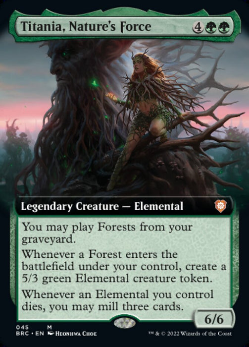 Titania, Nature's Force - Legendary- Extended Art (Foil)