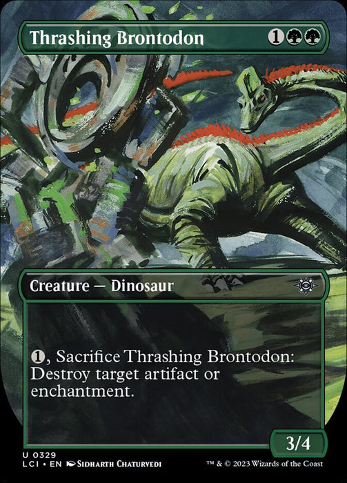 Thrashing Brontodon - Borderless