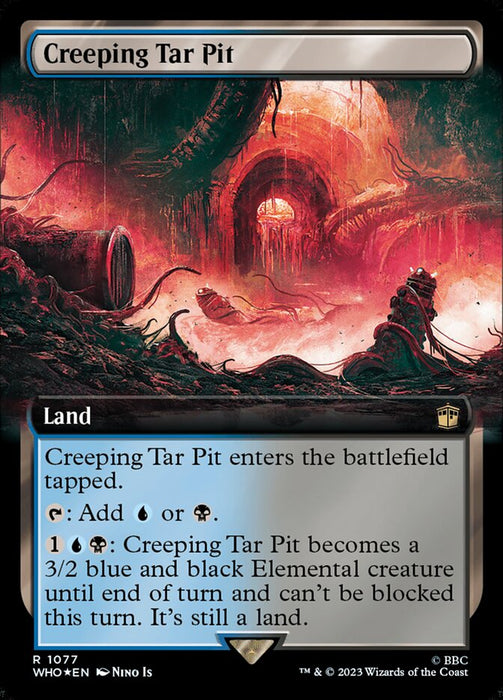 Creeping Tar Pit - Extended Art (Foil)