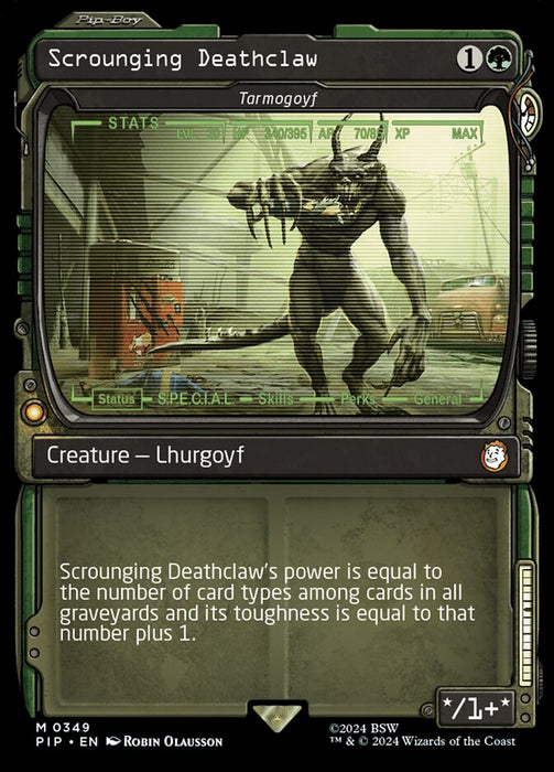 Scrounging Deathclaw - Tarmogoyf - Showcase- Inverted (Foil)