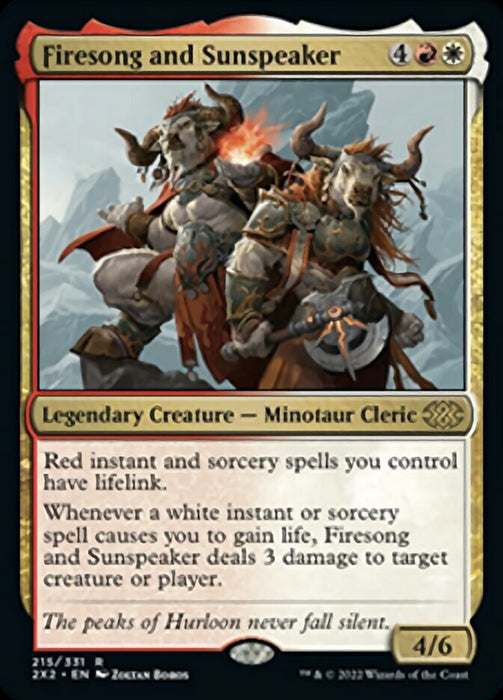 Firesong and Sunspeaker  - Legendary (Foil)