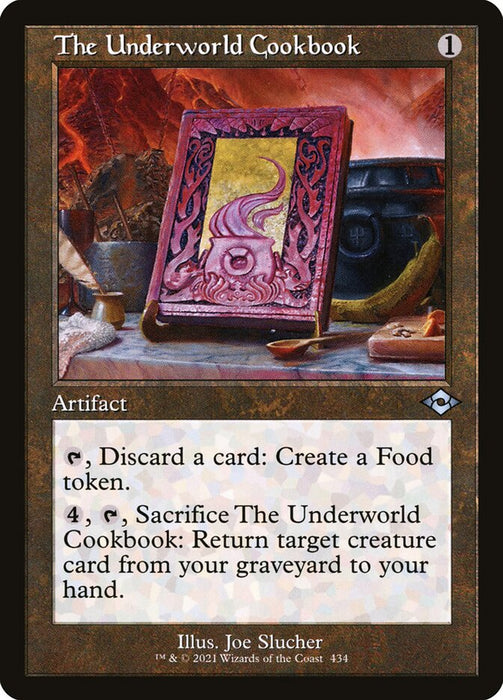 The Underworld Cookbook - Retro Frame  (Foil)