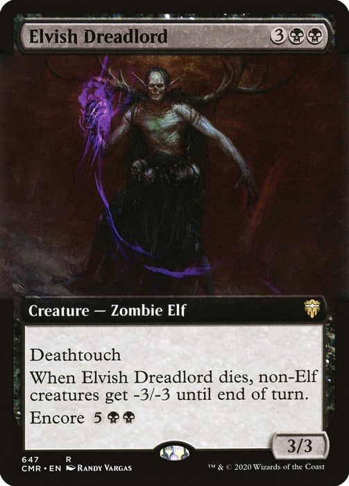 Elvish Dreadlord  - Extended Art