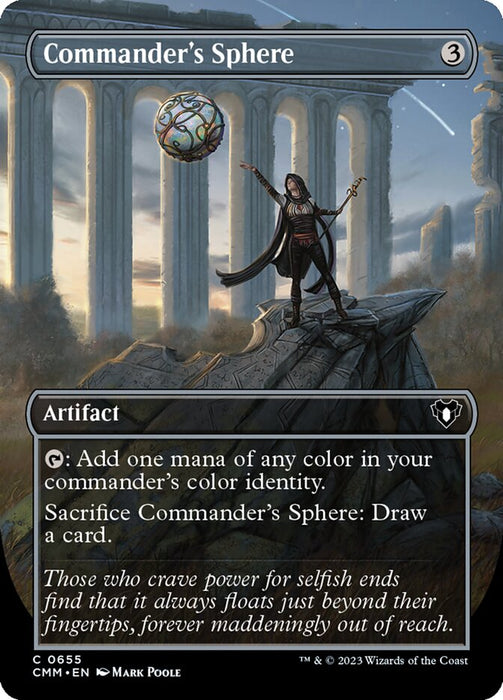 Commander's Sphere - Borderless - Inverted (Foil)