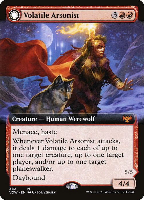 Volatile Arsonist // Dire-Strain Anarchist  - Extended Art - Sunmoondfc (Foil)