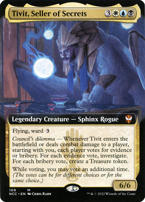 Tivit, Seller of Secrets - Legendary- Extended Art