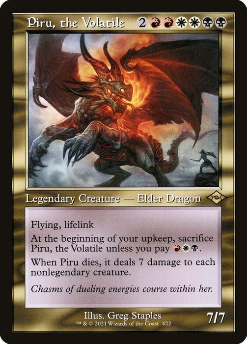 Piru, the Volatile - Retro Frame  (Foil)