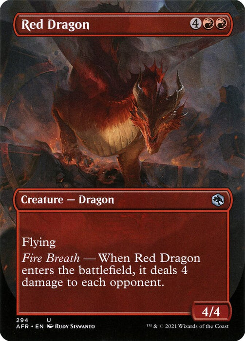 Red Dragon - Borderless  (Foil)