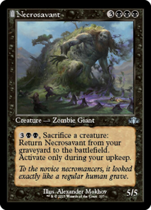 Necrosavant - Retro Frame - Tombstone (Foil)