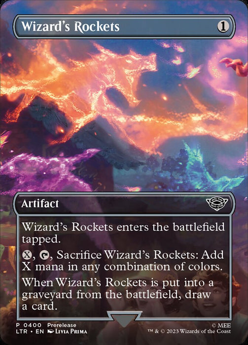 Wizard's Rockets - Borderless - Inverted