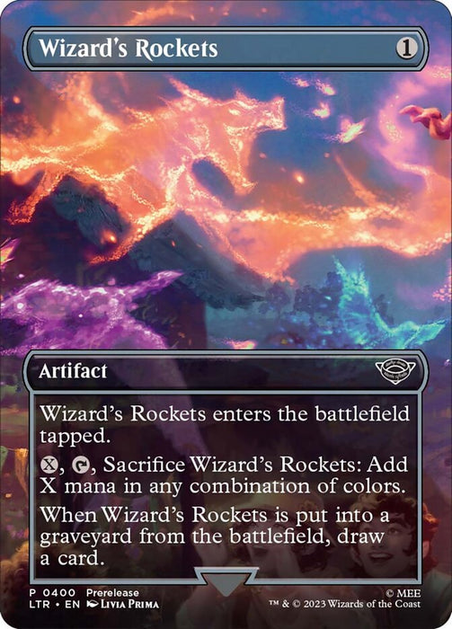 Wizard's Rockets - Borderless - Inverted (Foil)