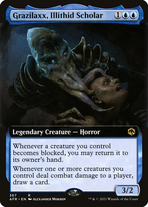 Grazilaxx, Illithid Scholar  - Legendary - Extended Art (Foil)