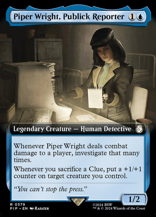 Piper Wright, Publick Reporter - Legendary- Extended Art