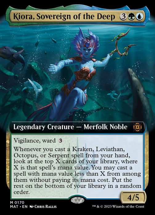 Kiora, Sovereign of the Deep - Legendary- Extended Art (Foil)