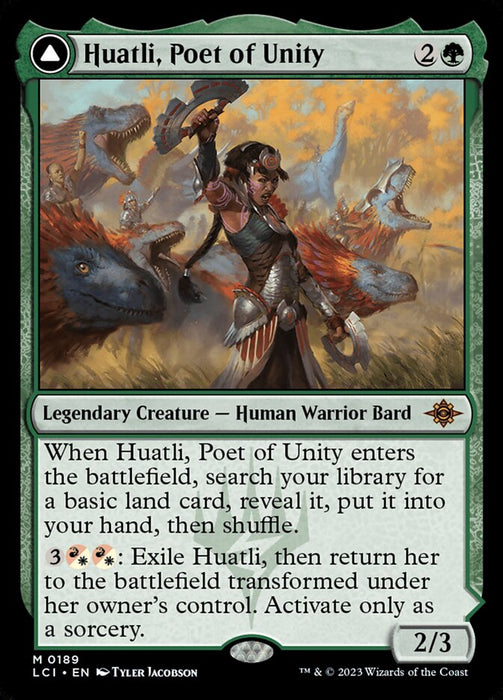 Huatli, Poet of Unity // Roar of the Fifth People - Legendary (Foil)