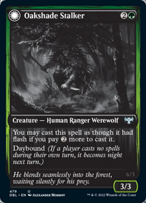 Oakshade Stalker // Moonlit Ambusher  - Inverted (Foil)