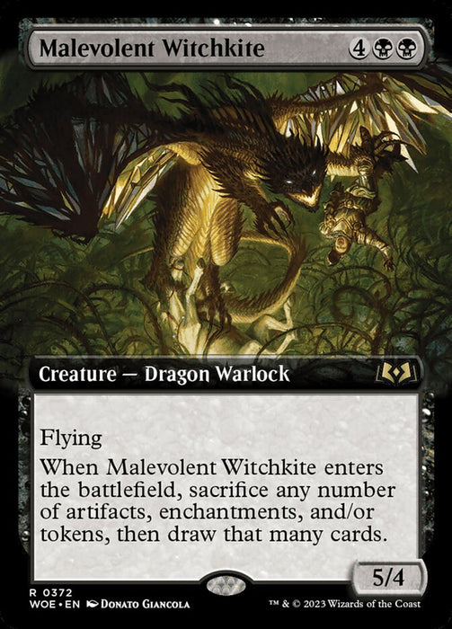 Malevolent Witchkite - Extended Art (Foil)