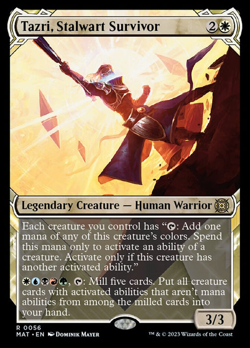 Tazri, Stalwart Survivor - Showcase- Legendary- Inverted (Foil)