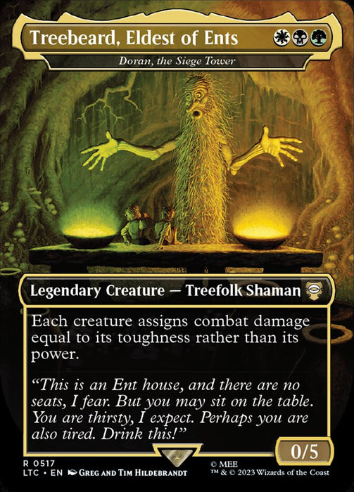 Treebeard, Eldest of Ents - Doran, the Siege Tower - Borderless - Legendary- Inverted (Foil)