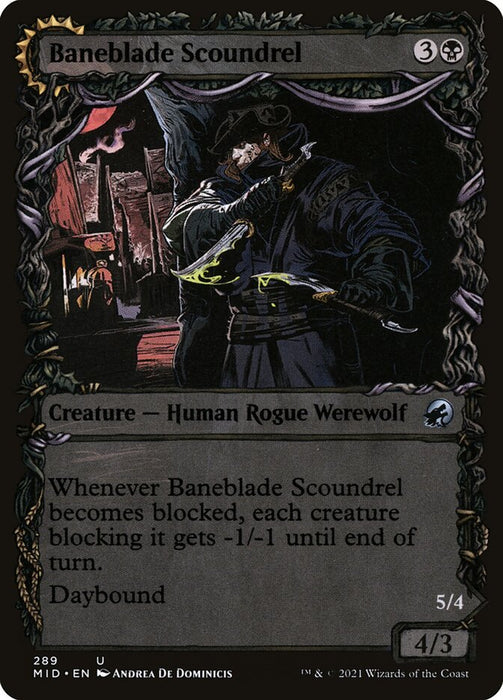 Baneblade Scoundrel // Baneclaw Marauder  - Showcase - Sunmoondfc (Foil)