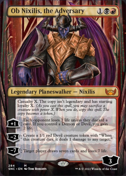 Ob Nixilis, the Adversary - Borderless  (Foil)