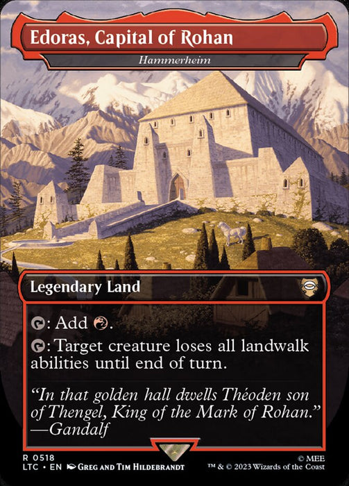 Edoras, Capital of Rohan - Hammerheim - Borderless - Legendary- Inverted (Foil)