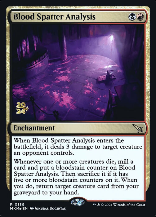 Blood Spatter Analysis (Foil)