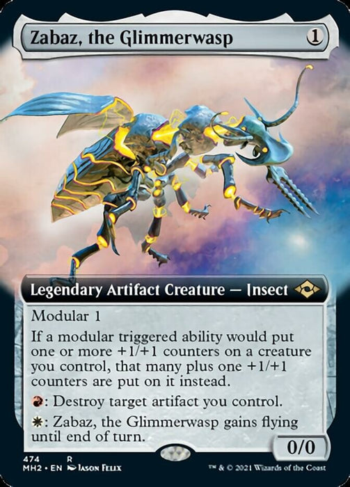 Zabaz, the Glimmerwasp  - Legendary - Extended Art