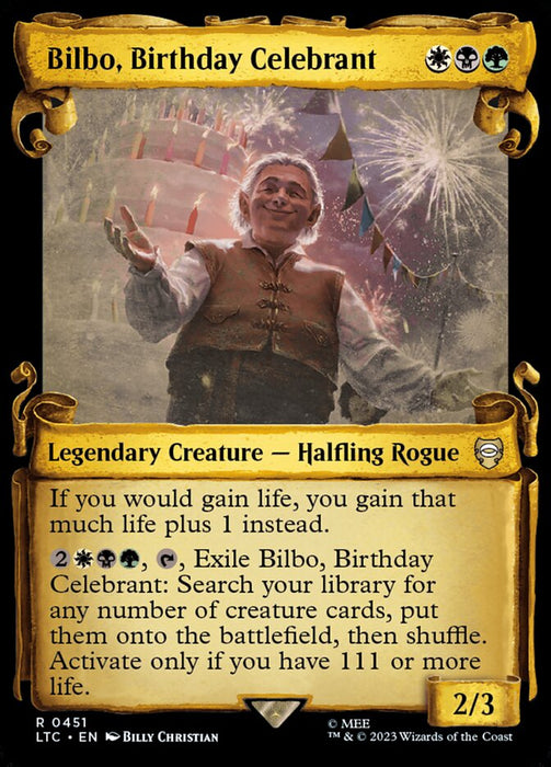 Bilbo, Birthday Celebrant - Showcase- Legendary